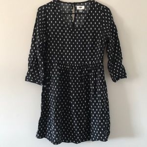 Old Navy Black and White Patterned Dress